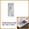 Buy cheap Undermount Stainless Steel Kitchen Sink Cabinet 18 Gauge single Bowl 18x40 from wholesalers