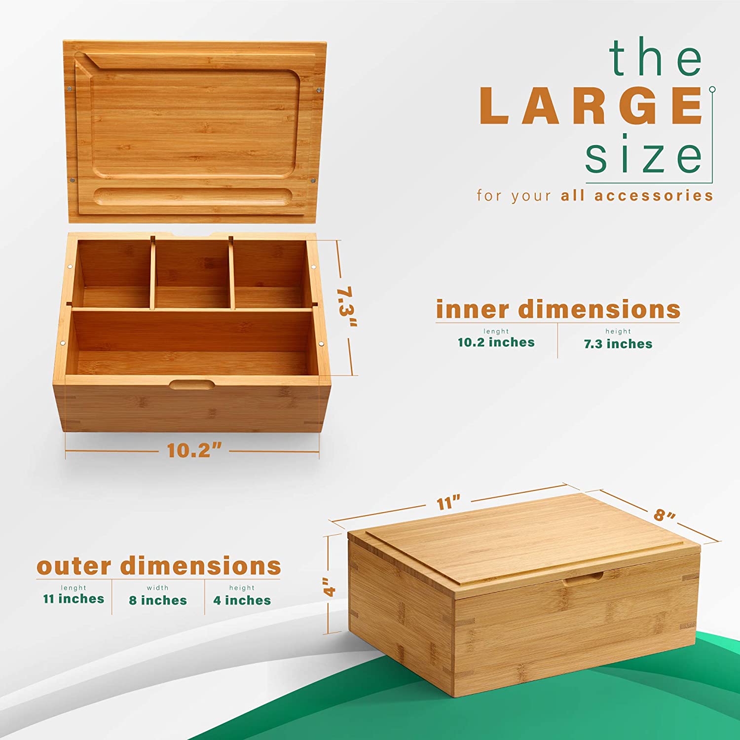 Custom Stash Box Large with Rolling Tray Storage Box Premium Quality Design Wood Stash Boxes