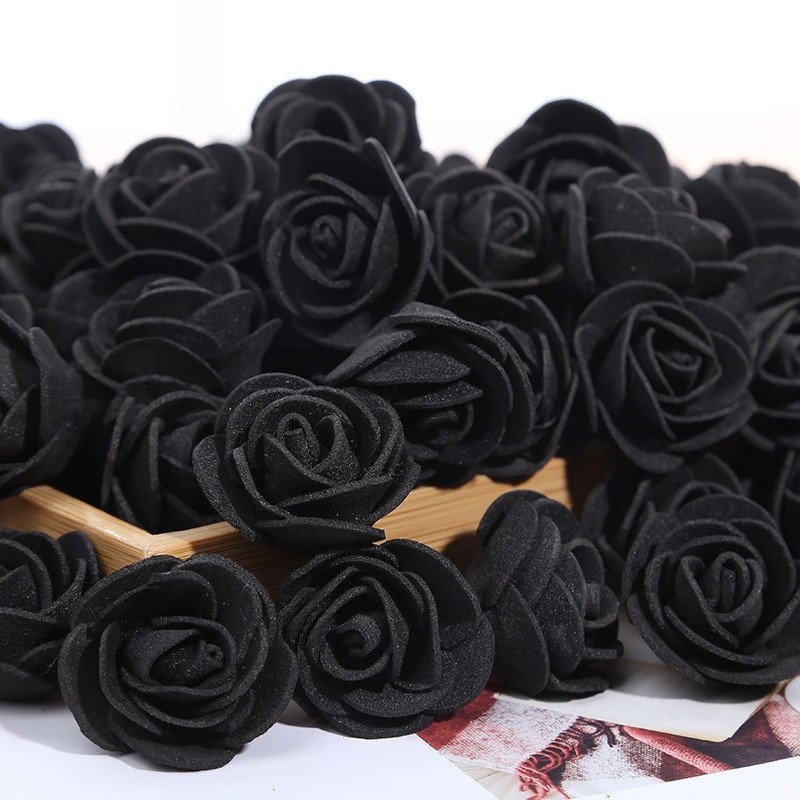 500pcs/bag Foam Rose Head 3.5cm Artificial Flower for DIY Making Rose Bear Top Quality