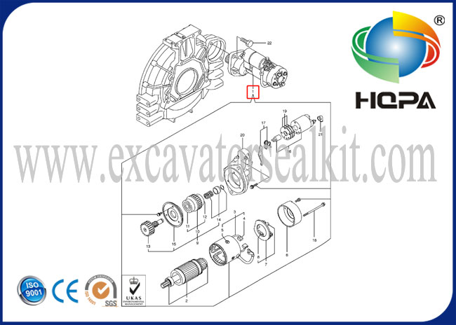 129900-77010 12990077010 Starter 4TNV94, 12V, 9T, WPS,SOLAR55-V, SOLAR55W-V