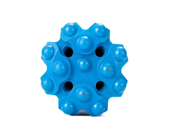 Thread Button R32 64mm Rock Drilling Bit ISO9001 Construction Use