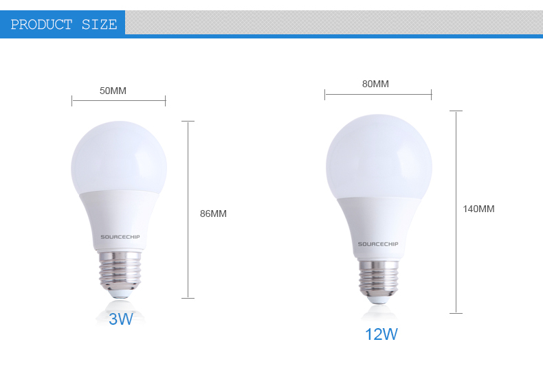 A19 LED bulb 5w E27 LED bulb supplier
