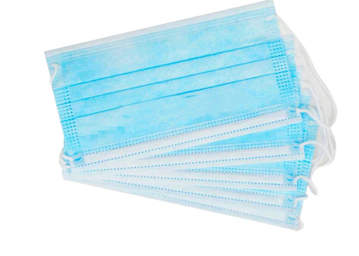 Anti Pollution Disposable Breathing Mask Waterproof And Non - Woven Disposable Mask With Three Layers
