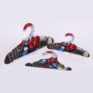 OEM Recycle Cartoon Item Paper Hangers Spider Man Style Kids Clothes Hangers