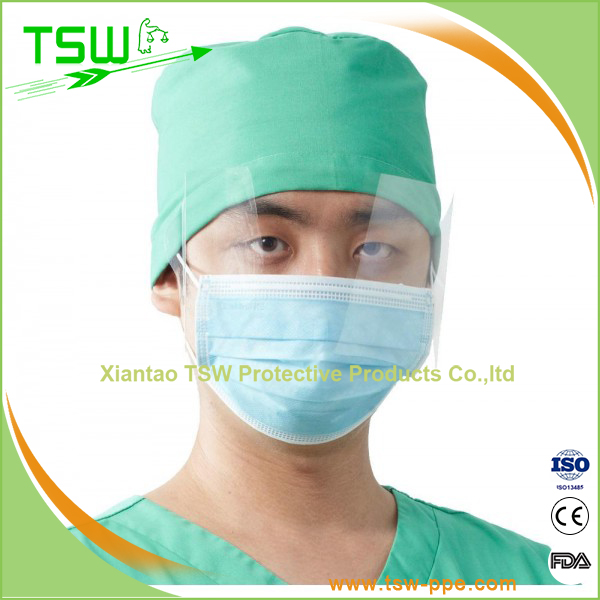 99.7% PFE SPP MBP Disposable Face Mask With Eye Shield