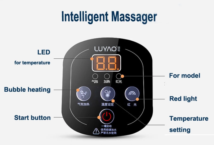 Automatic Rolling Home Foot Spa Machine With PTC Heating And Red Light