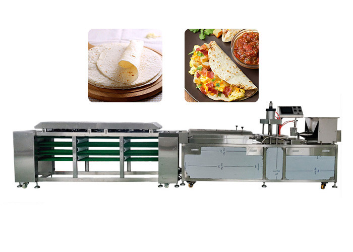 PLC Stainless Steel Tortilla Making Machine 100 - 3000 Pieces/h