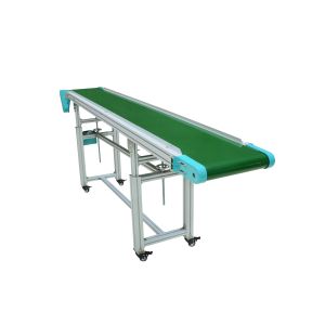Aluminum Frame Horizontal Belt Conveyor , Easy Installation PVC Conveyor Belt