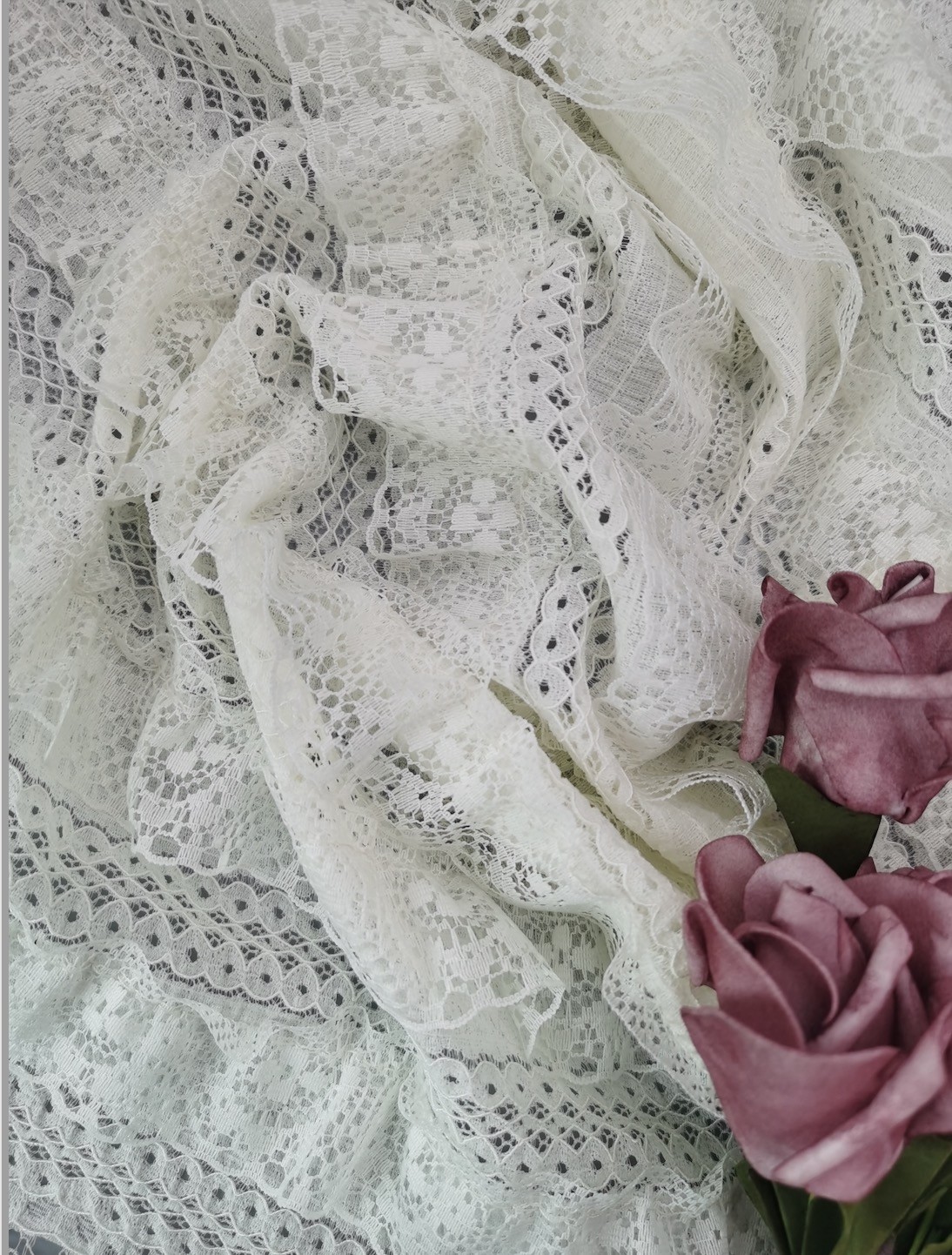 White Embroidery Lace Fabric Wedding Dress Lace French Lace Fabric