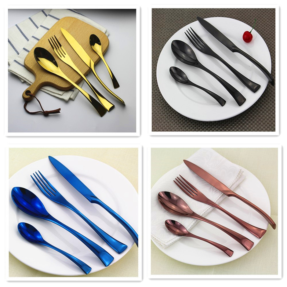 Newto red color silverware/dinnerware/ flatware/colorful cutlery