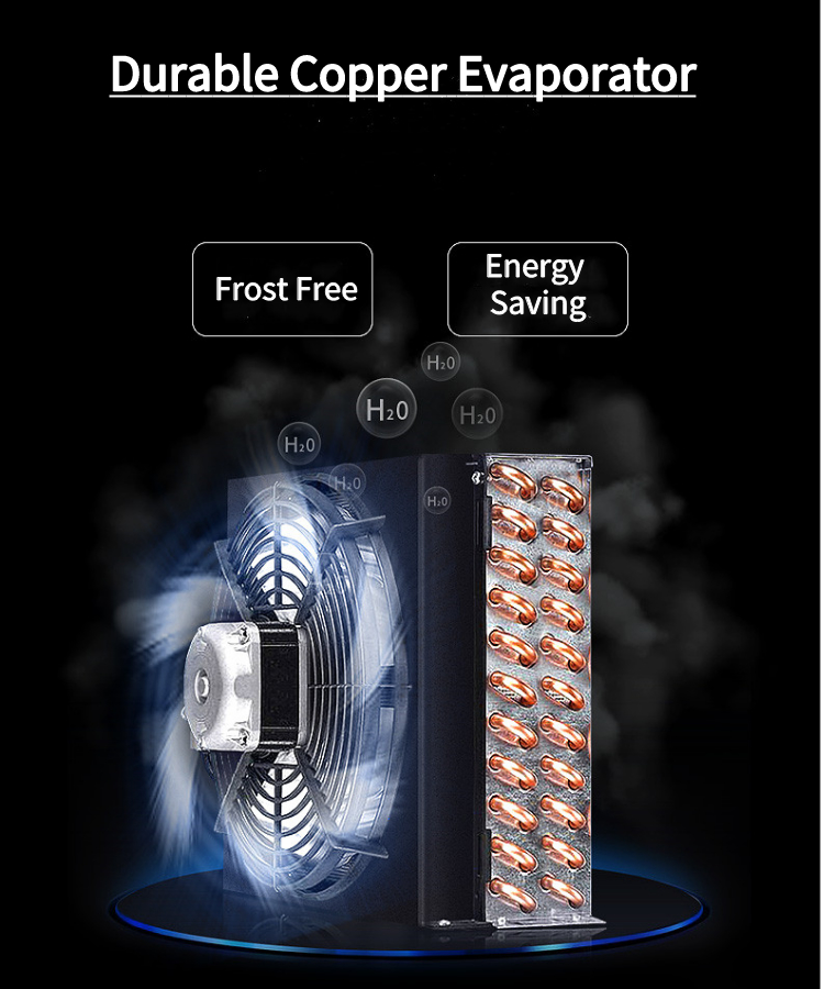 Supermarket Commercial Beverage Refrigerator Vertical Height 1965mm
