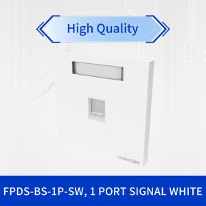 1 Port Signal White Faceplate Kit with Flush Mount for Professional Network Installations Manufactures