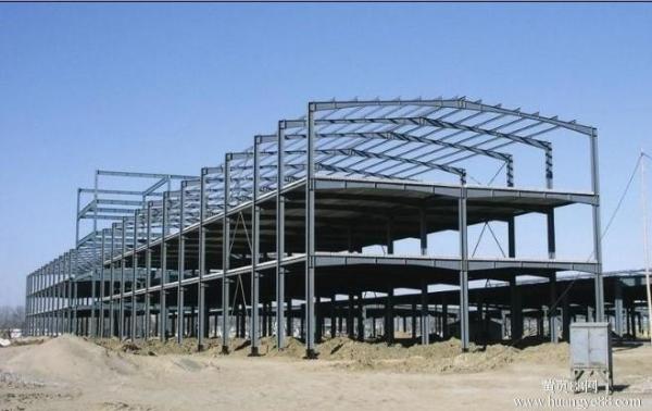 Paint Treatment Garage Steel Frame Lightweight Steel Structures- Green Building