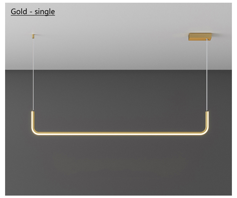 Modern Kitchen Island Chandelier Living Room Black minimalist designer Chandelier (WH-MI-398)