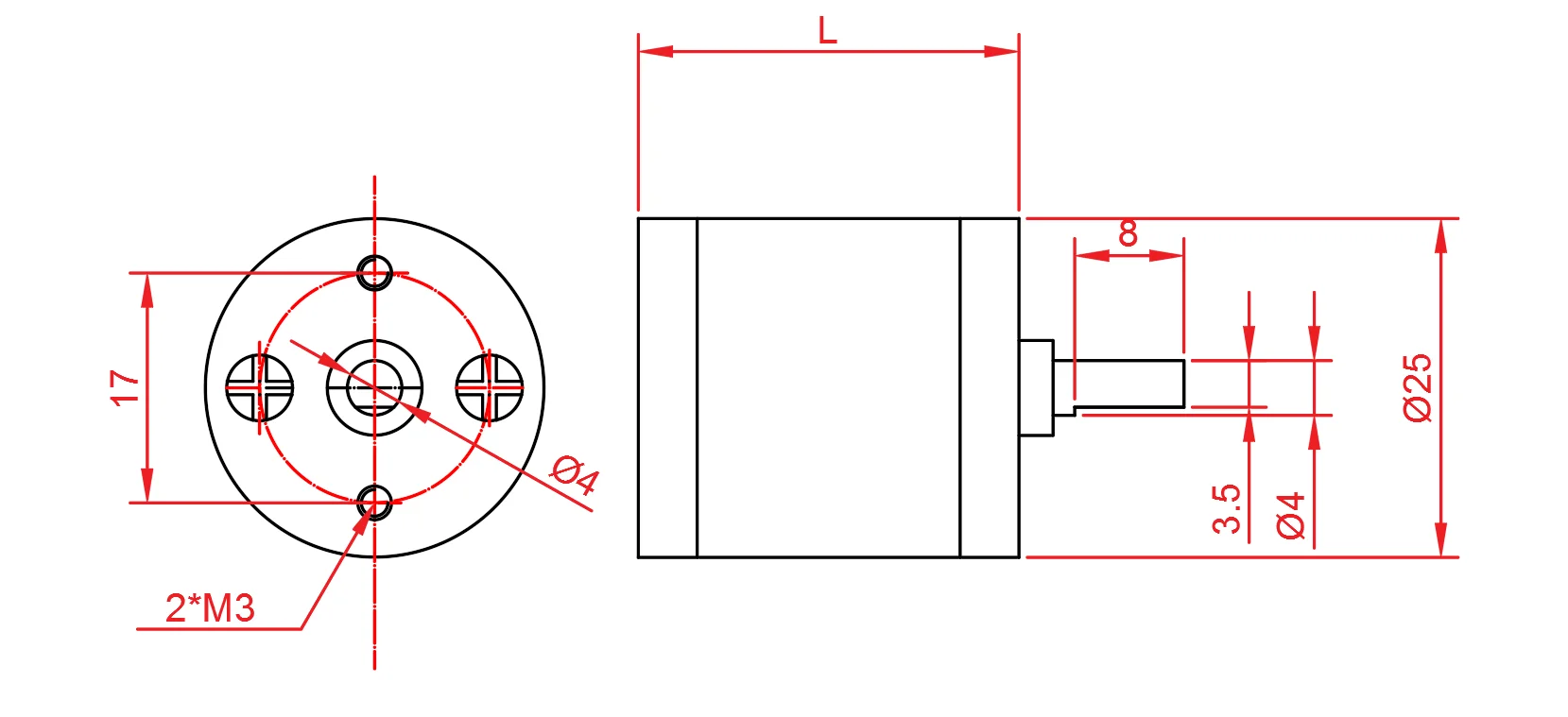 ASLONG diameter 25mm gearbox DC motor gearbox Motor gearbox JGA25 gearbox Suitable for series models such as 365/370/385
