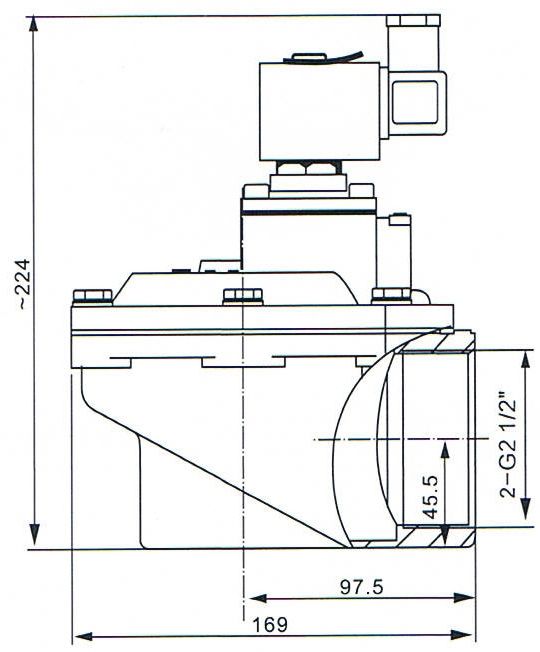2.5'' SCG353A051 ASCO Type Reverse Pulse Jet Valve For Dust Extraction 0