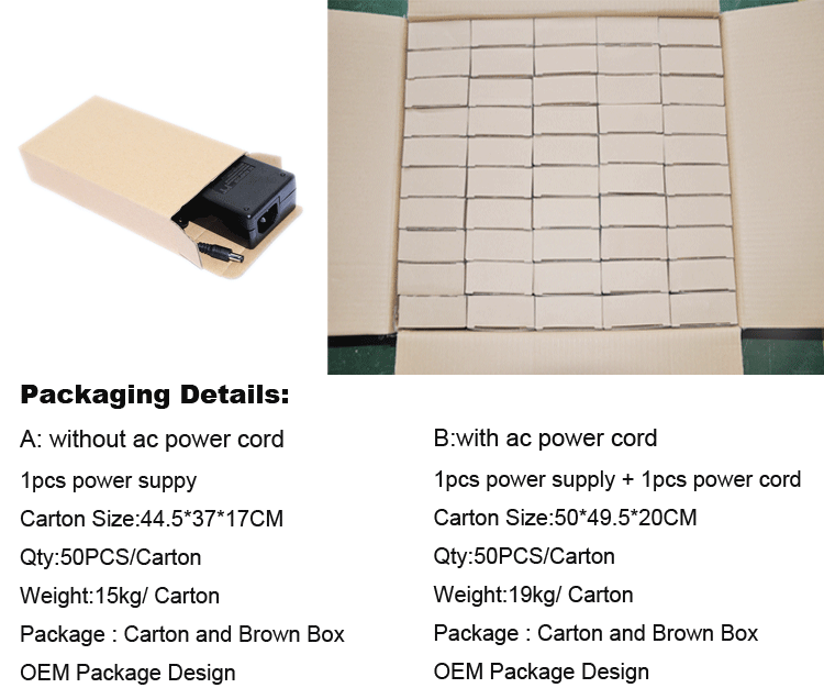 15 Volts 3 Amp Laptop Ac Adapter , Laptop Charger Adapter Desktop Type UL FCC CE GS RCM ROHS REACH DOE VI