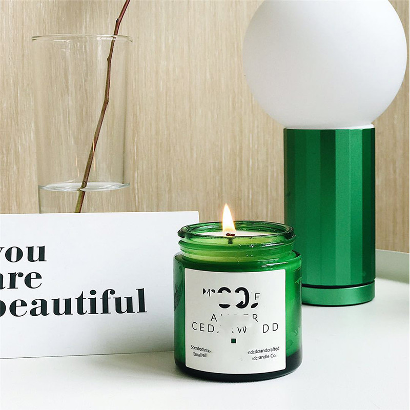 FDA Gift Aluminum Cover Dia 5cm 7.2cm Glass Candle Cup