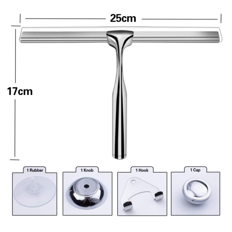 Small Glass Window Squeegee Shower Doors Bathroom Car Mirror Glass Wiper Scraper