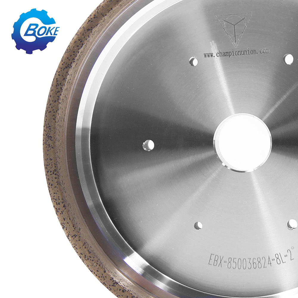Boke factory price continuous chamfering abrasive diamond cup wheel glass grinding wheel