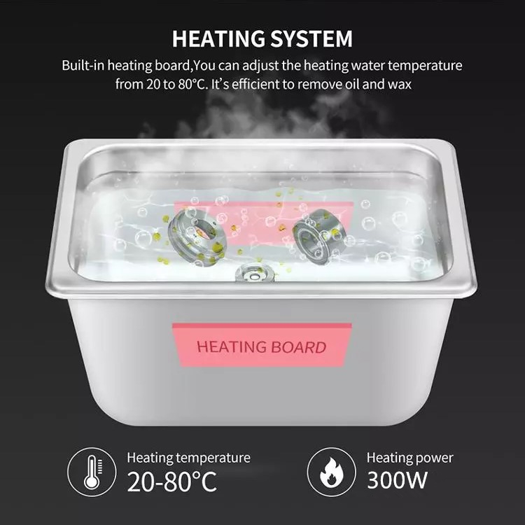150W Digital Ultrasonic Cleaner Watch Parts Clean 40khz 4.5L