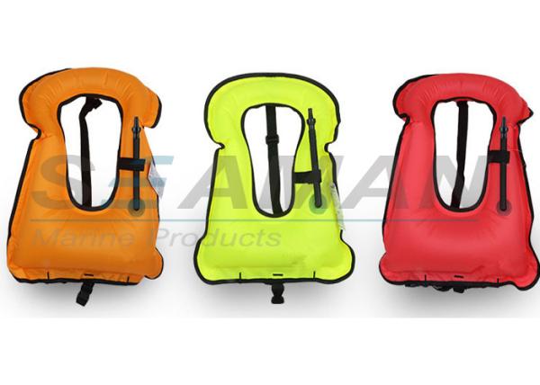420D nylon urethane coated water safety adult snorkeling vest life jacket for