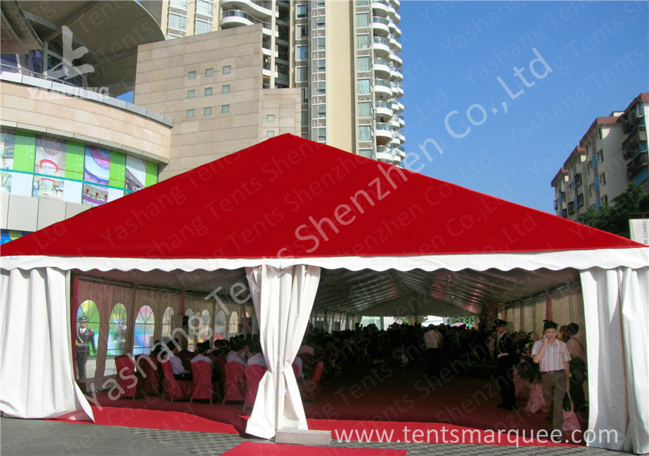 Yellow Lining Decoration Outdoor Event Tent , outdoor canopy tent Aluminum Alloy Framed