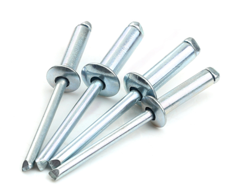 Blue white zinc Open End Blind Rivets DIN7337 M2.4 - M6.4