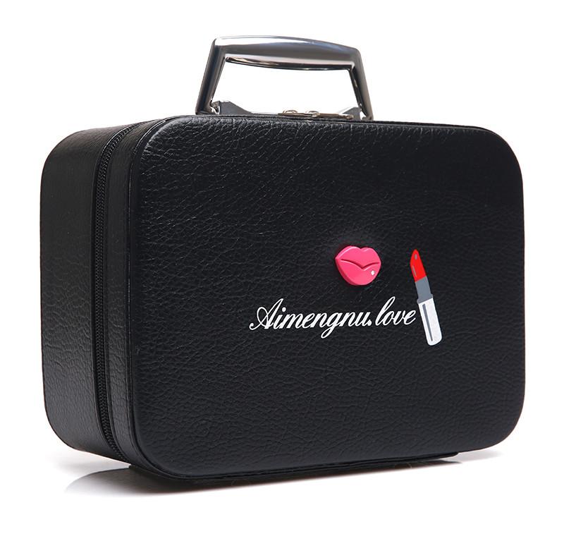 Travel Portable Makeup Bag Stylish Pu Cosmetic Bag