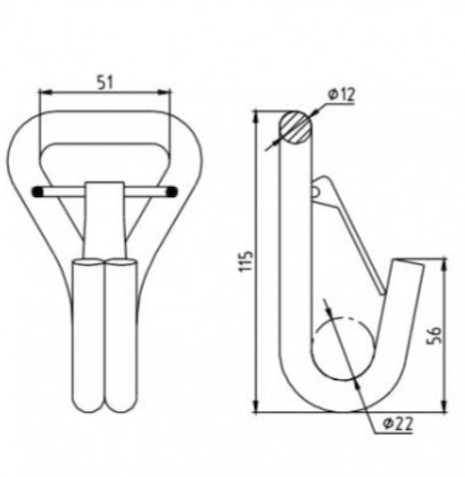 PVC Vinyl Coated 2 Inch Tie Down Straps , Double J Hook Ratchet Tie Down