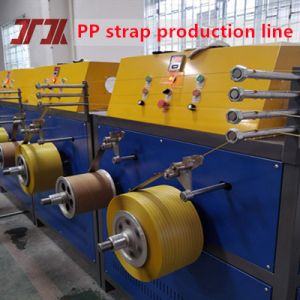 China 5-19mm Width PP Strap Making Machine With PLC Control And Automatic Winder SGS CE Certificate on sale China 5-19mm Width PP Strap Making Machine With PLC Control And Automatic Winder SGS CE Certificate on sale