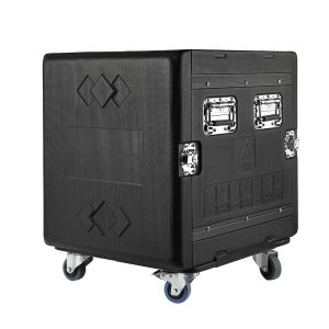 China Waterproof PE 12u Rack Flight Case With Wheels 20 Depth on sale