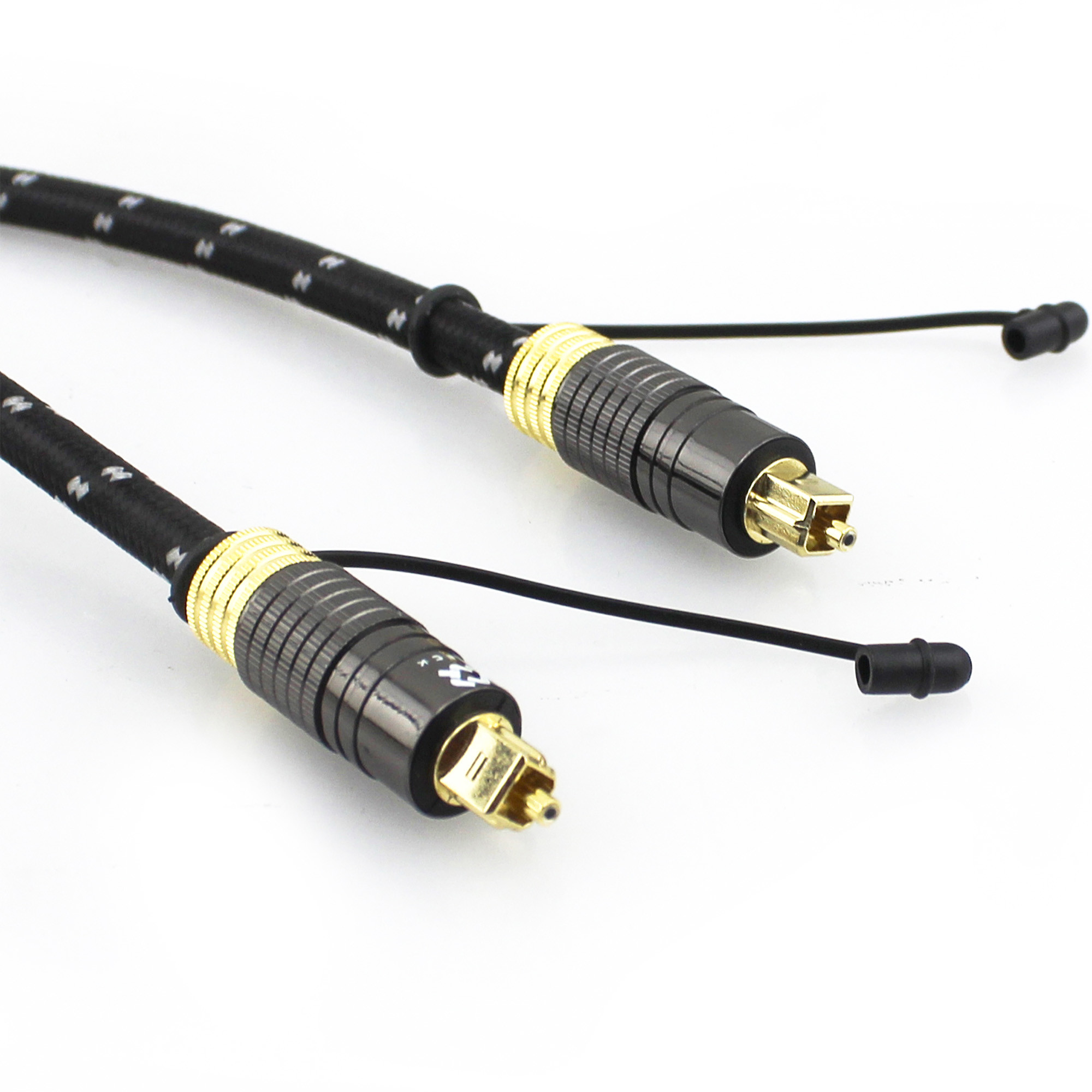 1.2M Gold Plated Toslink Audio Cable for Audiophile Subwoofer Speaker with Textured Shell and Male to Male Connector