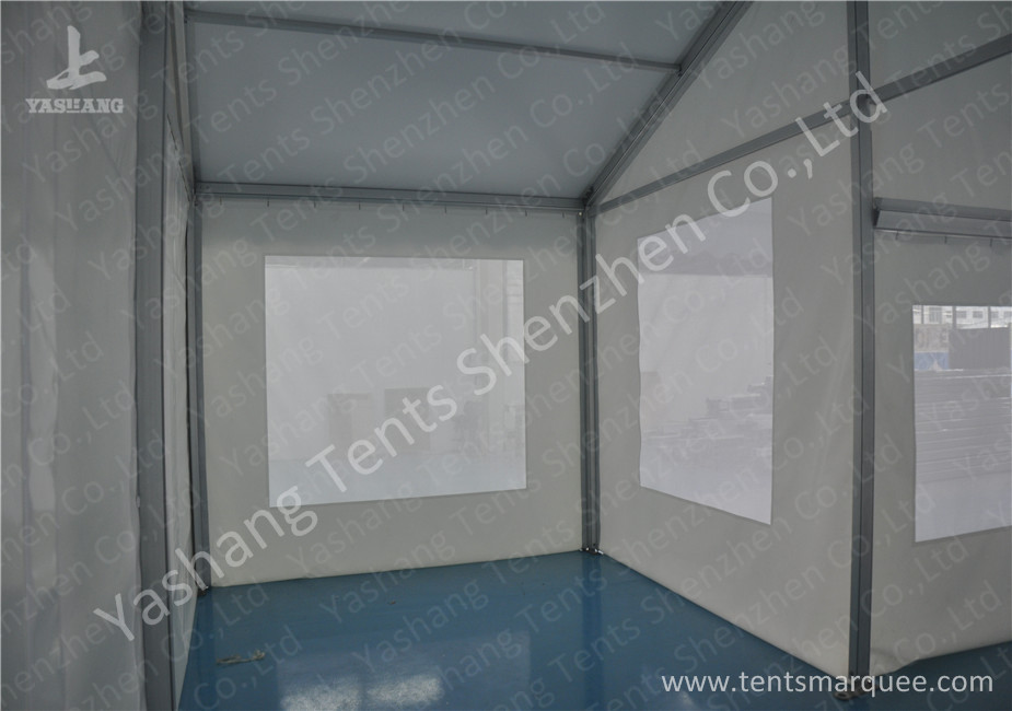 Soft Screen Windows Hard Aluminum Frame Tent Structures , Fabric Hotel Applied
