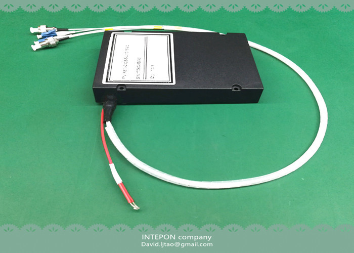 Optical switch module, 2x2 port, 120x80x18mm ABS box, bypass type, FC/PC connector,