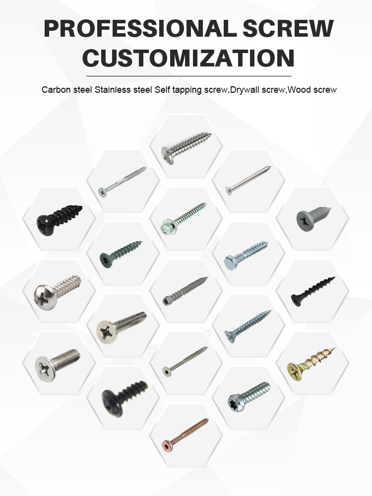 Metric Measurement System Self Tapping Screw with Black Zinc Finish Shipping 7-30 Days