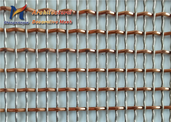 Wall Decorative Metal Mesh Sheets 8mm Decorative Brass Mesh Screen
