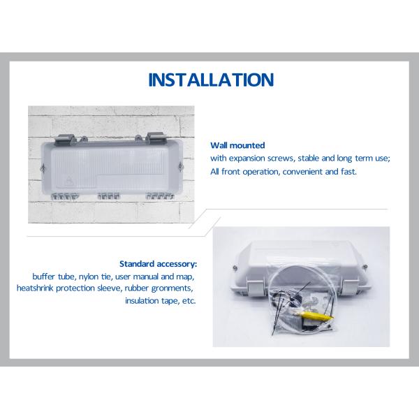 128 Core Fiber Optic Splice Enclosure Joint Box Wall Mounted
