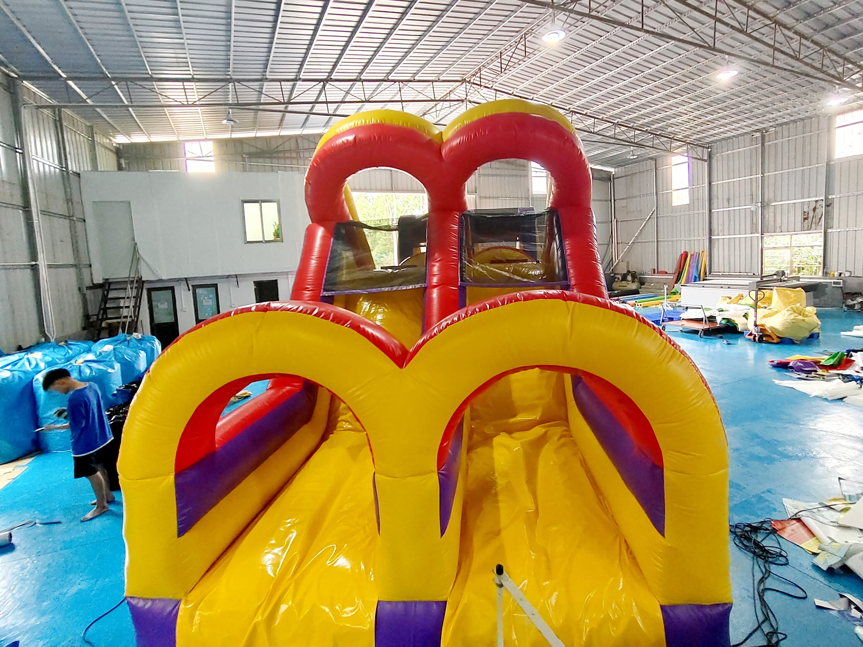 Pvc Tarpaulin Inflatable Obstacle Courses Outdoor Backyard Fun Run Sport For Toddler