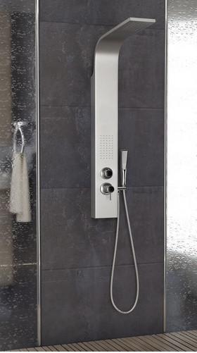 Stainless Steel Waterfall Shower Panel / Massage Shower Column Seamless
