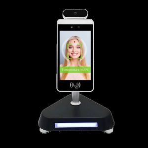  Desktop Mount Building Security Device 8 Inch Android Panel Face Record Thermal Detect Bar Code Scanner Manufactures