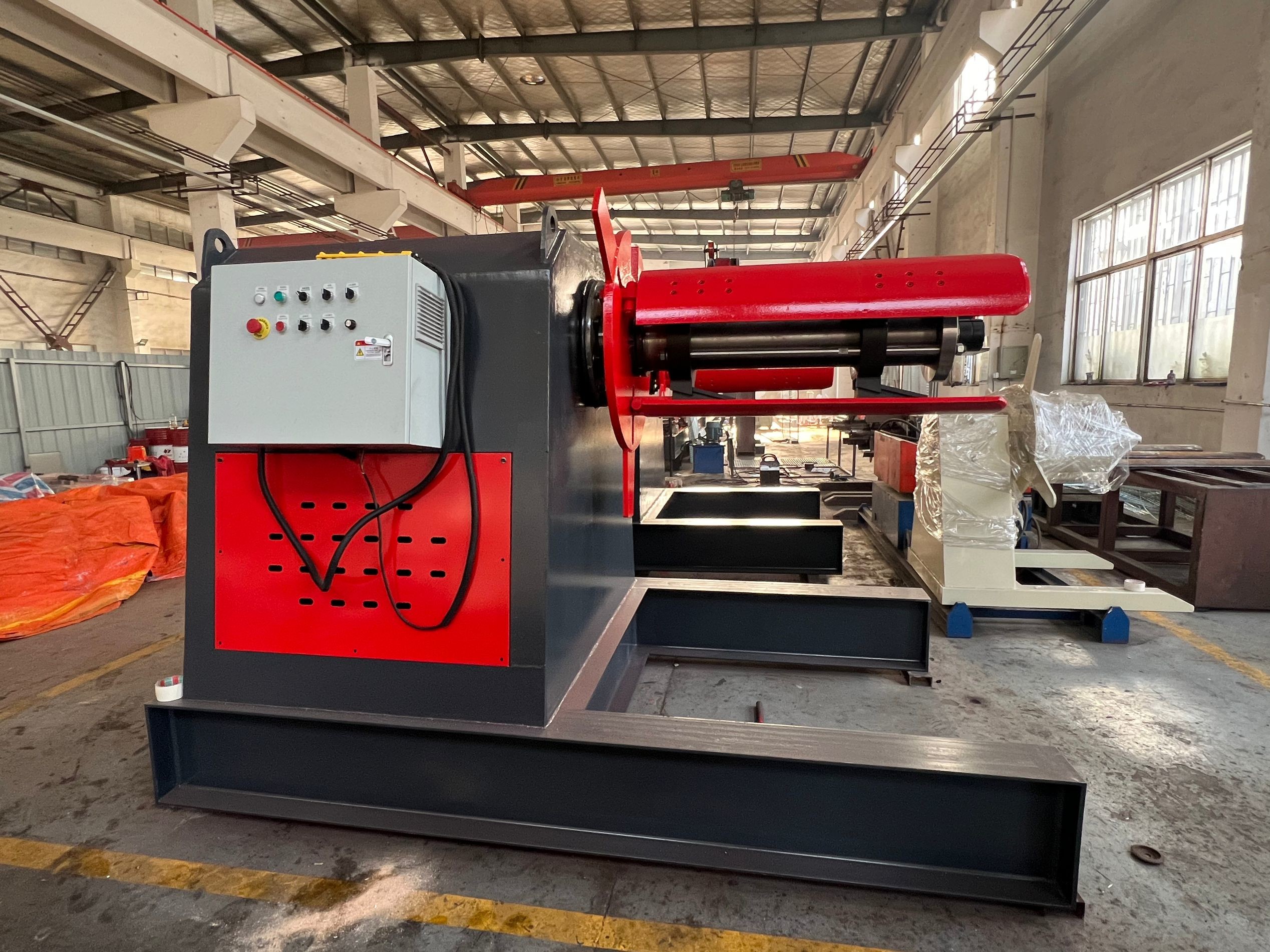 0-30m/min High Speed 26-29GA R Panel PBR Roof Sheet Roll Forming Machine
