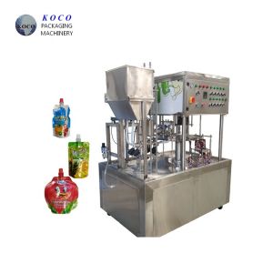 China KOCO Bagged orange juice filling and capping machine Self supporting bag with screw cover on sale