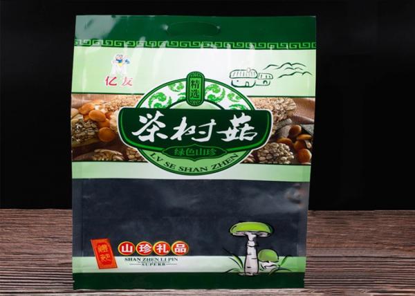 Quality Polyester Film Aluminium Foil Laminated Pouches For Local Specialty Mushroom Food for sale