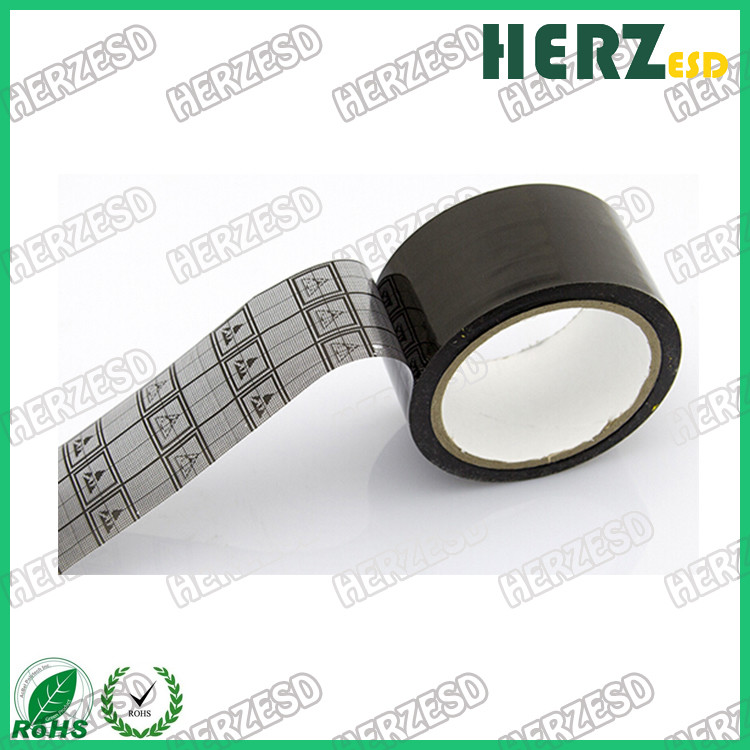 Anti Static Grid Mesh ESD Warning Tape For Packing Electronic Product Sensitive Area