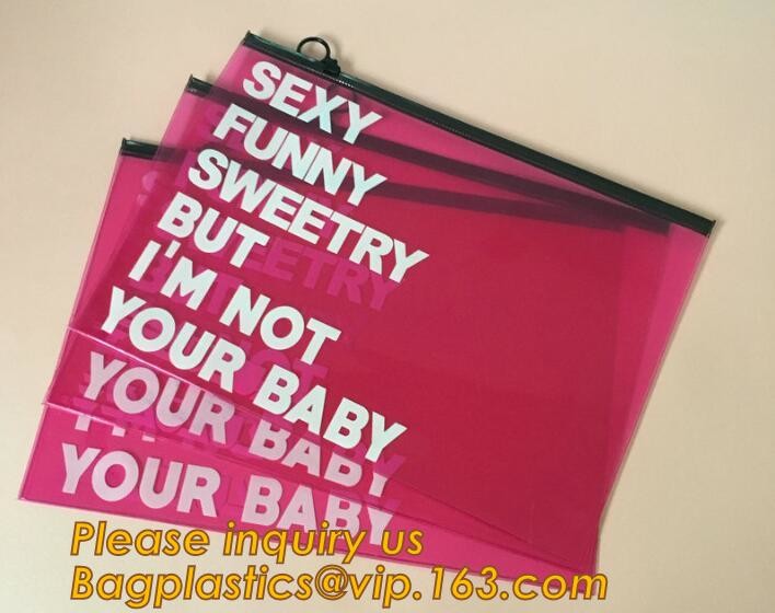 Plastic Bag OEM Custom PVC Loop Handle Image Printed Plastic Shopping Bag,Promotional Clear Waterproof Plastic Cosmetic