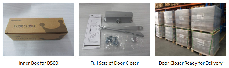 CE Listed Fire Safety Door Closer Light Duty for 40 - 65kg Residential Door