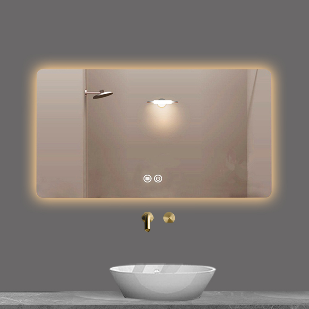 Modern Design Vanity Oval Large Round Bathroom Backlit Smart Led Light Up Bath Mirror For Bathroom