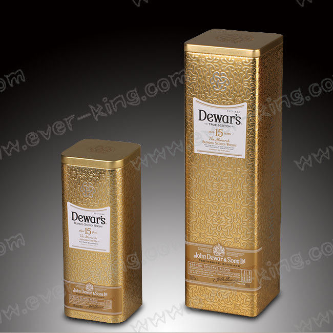 0.21mm TUV Rectangle Tin Packing Metal Wine Box