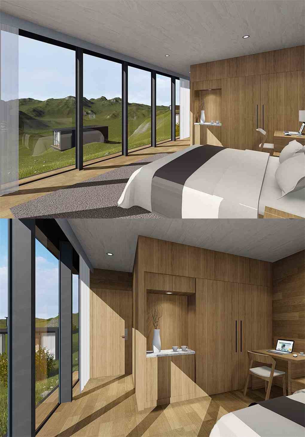 Cosy Luxury Modern Prefab Houses Sound Insulation Prefab Mobile Homes